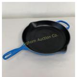 Le Creuset Blue Enameled Cast Iron 12" Skillet #30
