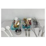 Baking Items: Spatulas, Measuring Spoons & Cups