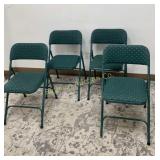Samsonite Green Folding Chair 4 Pc Lot