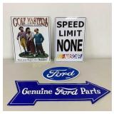 Metal Signs Ford, Ford Parts, NASCAR, Golf Masters