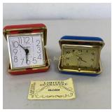 VTG Travel Alarm Clocks Sloan & Timex