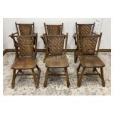 Old Hickory Chairs 5-36, 6 Pc Lot