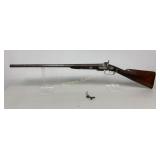 Rare Antique J. Tonks 12 Ga S x S Pinfire Shotgun
