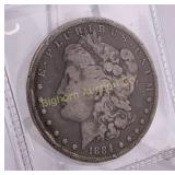 1884 Morgan Silver Dollar