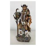 Native American Indian Chief Statue Resin