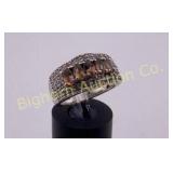 Ring 7.25 Diamonds 925 Silver