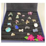 Ring Assortment Various Sizes/ Styles 21 Pc Lot