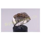 Ring 7.5 Diamonds 925 Silver
