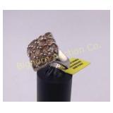 Ring 7.25 Diamonds 925 Silver