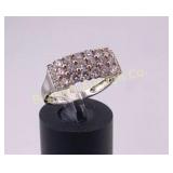 Diamond Ring Size 7.25, 14K White Gold