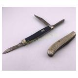 VTG Schrade & Sabre Pocket Knives 2 Pc Lot