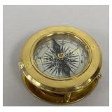 Brass Map Compass 2 3/4" Diameter