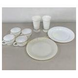 VTG Milk Glass Items 4-Anchor Hocking Fire King