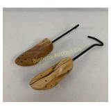 Wooden Shoe Forms 2 PC Lot
