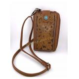 Montana West Tooled Mini Crossbody Phone Purse