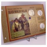 1921-S Morgan Silver Dollar in Display