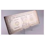 2000 Four Troy Ounce .999 Fine Silver Bar