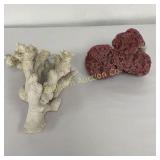 Red Pipe Organ Coral, Cauliflower Coral 2 PC Lot