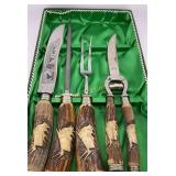 VTG Baron Solingen Rostfrei 4 Pc Lot Carving Set