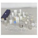 Assortment of Coin Tubes, Box & Holders