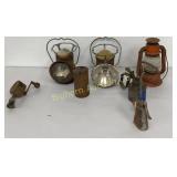 VTG Items Lanterns, Oilers, Hand Crank Valve