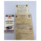 USA War Ration Books #