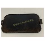 Cast Iron 17' Seasoned Griddle Marked 'C'