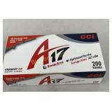 Ammo 17HMR 200 Rds CCI Optimized For The