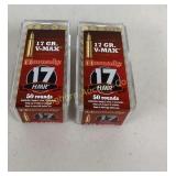 Ammo 17 HMR 100 Rds Hornady 17 Gr. V-Max