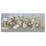 12 Pc Nativity Set Plus 2 Figures That Need Repair