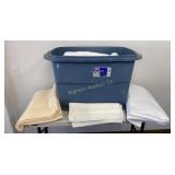 Fabric & Blanket Material in Tote