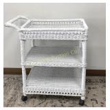 Wicker 3 Tier Cart
