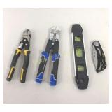 Stanley Pocket Knife, Torpedo Level, Vulcan Cutter