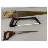 Hand Saws Various Sizes & Styles 3 Pc Lot