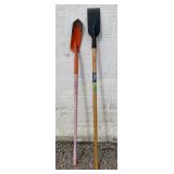 Trenching Shovel, 4 ï¿½' Scraper 2 PC Lot