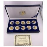 Gold Plated Statehood Quarters 10 PC Lot