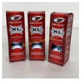 Top Flite XL Distance Golf Balls 3-3 Packs in Lot