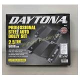 New Daytona 2.5 Ton Steel Auto Dolly 2 Pc Set