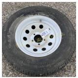 Power King ST 205/75 R 14 Trailer Tire on 5