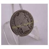 1911-D Barber Quarter Key Date