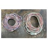 Heavy Duty Contractor Extension Cords 2 Pc Lot