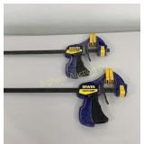 Irwin Quick-Grip 12" Bar Clamps 2 Pc Lot