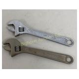 Craftsman 8' Adjustable Wrenches 2 PC Lot