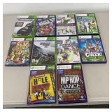 XBox 360 Game Assortment 10 Pc Lot