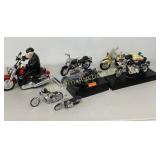 Die Cast Harley Davidson Motorcycles 7 Pc Lot