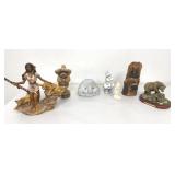 Figurines Various Sizes/ Styles 7 Pc Lot