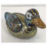 VTG Brass & Ceramic Duck