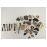 VTG Square Nails, Obsidian, Old Marbles & More