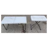 Lifetime Small Folding Tables 2 Pc Lot