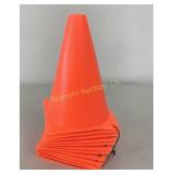 Safety Orange Training Cones 7 3/8' Tall 12 Count